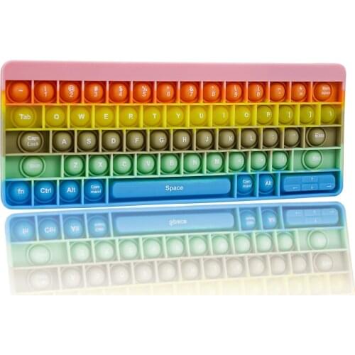 Pop Push Bubble Large Size keyboard fidget toys Simple Dimple Antistress Anti-anxiety For Adult Children Fidget Sensory Toy