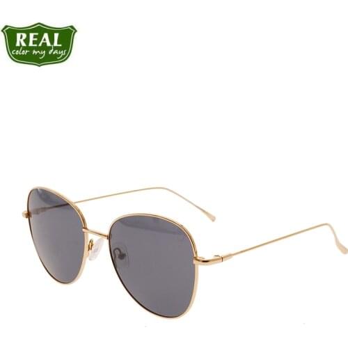 Classic Round Alloy Sunglasses Women Brand Designer Sunglasses Small Frame Vintage Metal Supper Light Metal Polarized Lens