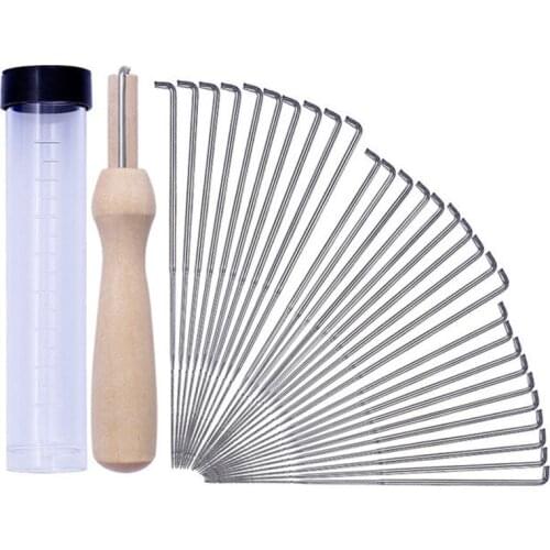 MIUSIE 30pcs Felting Needles Kits Wool Felting DIY Supplies Felting Needles Wool Felt Pocked Needles Set DIY Craft Felt Tools