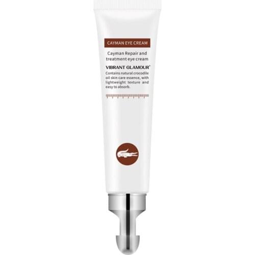 20g VIBRANT GLAMOUR Crocodile Repairing Eye Cream Lifts and reduces dark circles niacinamide clear mask for face eye mask