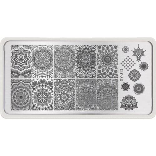 Stainless Steel Mandala Nail Art Stamp Plate Mandara Plate Paisley Stamping Image Plate Damask Nail Stamping Plate Nails Tools