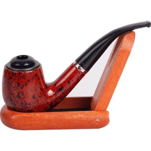 Mini Portable Smoking Pipe Black Delicate Smoking Tobacco Pipe Filter Cigarette Holder Friend Family Gift Men