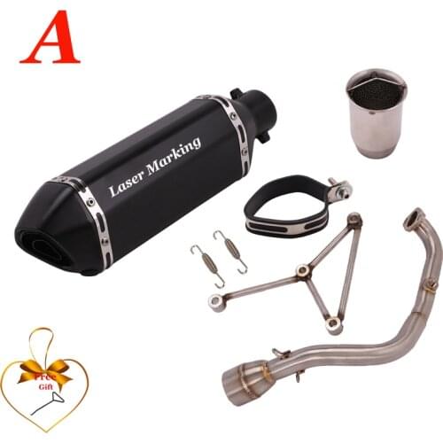 For kymco vjr100 110 front link tube header pipe connect slip section in 51mm exhaust pipe muffler tips db killer motorcycle