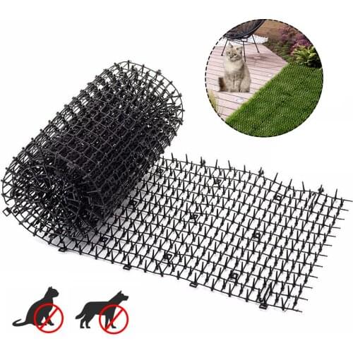 Anti-cat Pad Eco-friendly Black Anti-Cats Thorn Belt Stop Animals From Climbing Pots Garden Multi-function Protective Net Plant