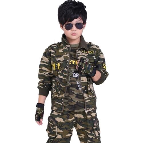 Scout Camouflage Scouting Uniforms for Outdoors Big Boys Sport Mens Suits, Coats With Pants Two Sets of Clothing