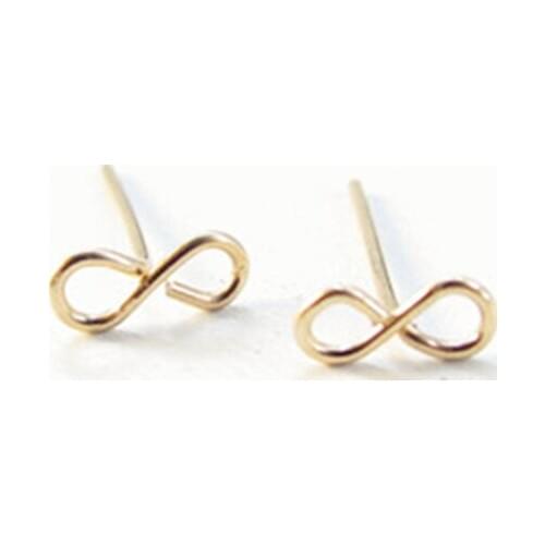 Korean New fashion digital 8 infinite infinity studs earring,Fashion Jewelry for women gift
