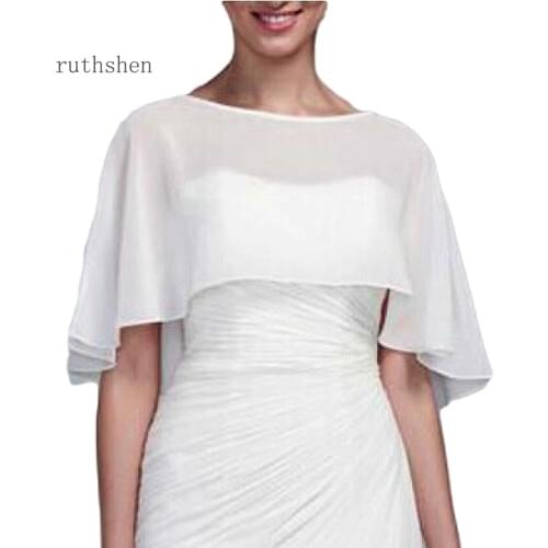 Chiffon Gauze Shawl wrapped in BOLERO Bridal Wedding jacket