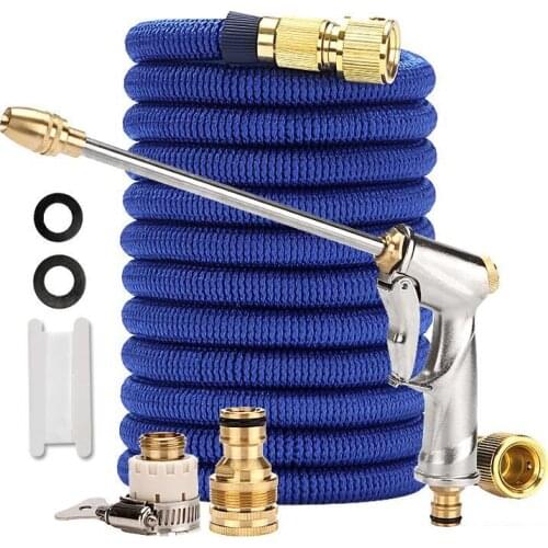 7.5-45M Garden Hose Extensible Watering Hose Bottle Foam Nozzle Fexible Extendable Pipe Hoses Agricultural Irrigation