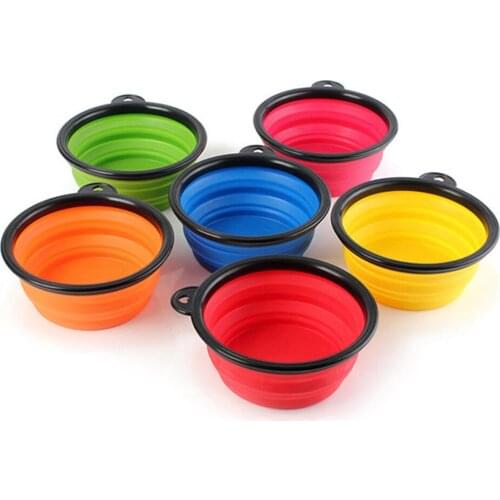 300ml Folding Silicone Dog Travel Bowl for Small Pet Collapsible Food Container Outdoor Pet Feeding Bowl Portable Dish Bowls