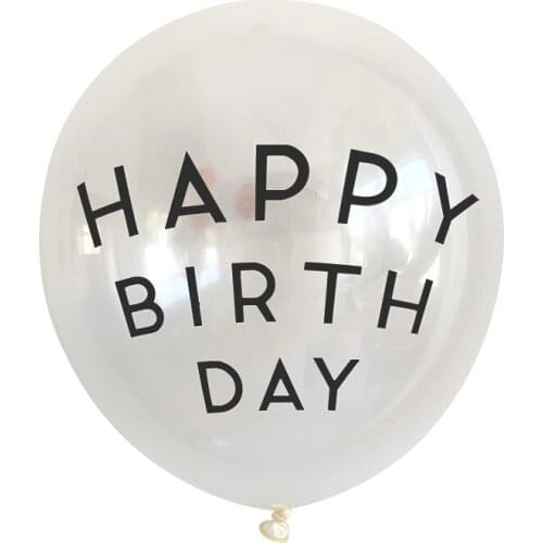 10pcs 12inch Happy Birthday Decoration Balloons Black Letter Latex Ballons Birthday Party Decorations Globos Balony Anniversaire