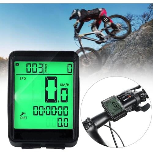 Bicycle Speedometer Wireless Waterproof Mountain Bike LED Digital Speedometer Bicycle Odometer