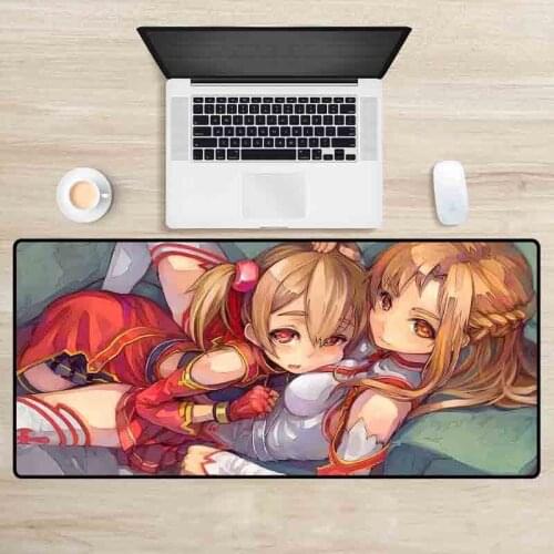 XGZ Big Mouse Art Online Anime PC Notebook Non-slip Glue Muse Pad Keyboard Big Game Anime Office Youth Carpet Table Mat