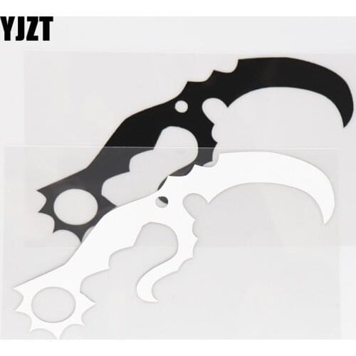 YJZT 16.0CM×10.2CM Exquisite Hollow Cutlass Personalized Cartoon Car Stickers Creative Fun Vinyl Decorative Decals 1C-0115