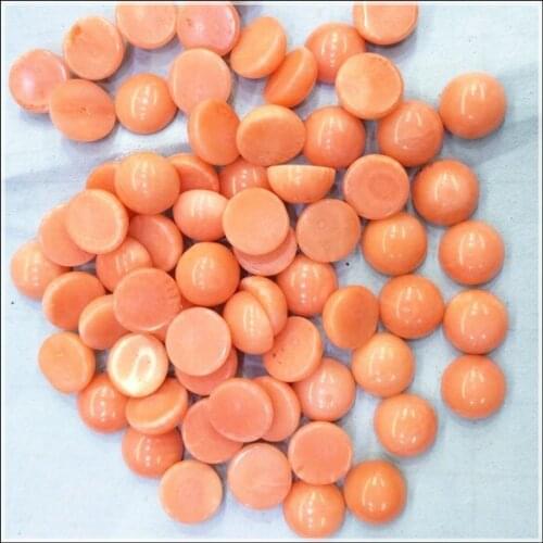 5pcs nature pink coral cabochons 8mm round shape no hole caps natural coral genuine coral for pendants making accessories