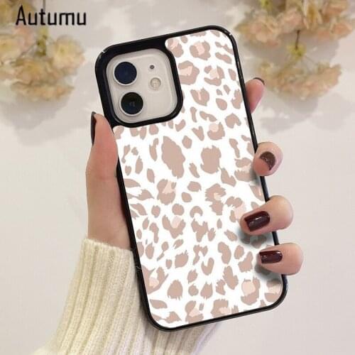 Phone Case for iPhone 12 mini X XS XR 11 Pro Max SE 2020 5 6S 7 8 Plus Samsung Galaxy S9 S10 S20 S21 Leopard Print luxury Cover