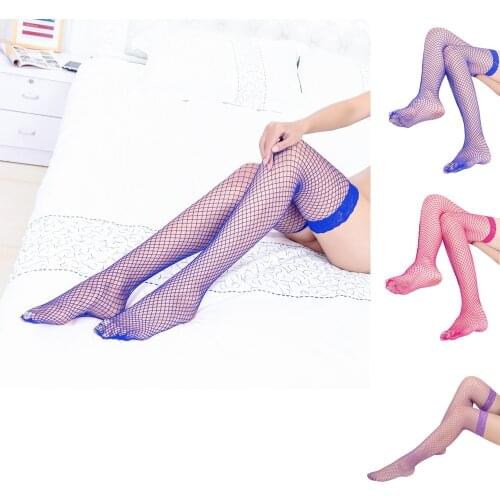 Sexy high net stockings Fashion Sexy Lingerie Woman Ladies Lace Fishnet Thigh High Stockings Multiple colors available lovely T3