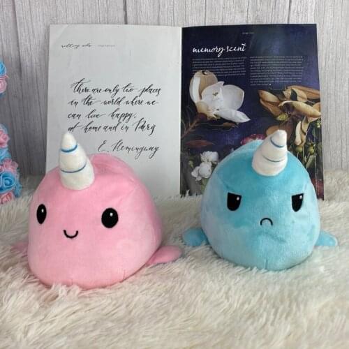 Reversible Cat Kids Plushie Plush Animals Unicorn Double-Sided Flip Doll Cute Toy For Peluches Pulpos Stuffed Toy Plush Toy