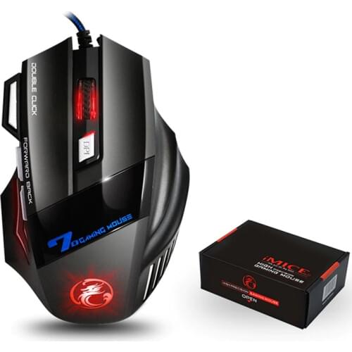 Ergonomic Wired Gaming Mouse 7 Button RGB LED USB Computer Gamer Mice X7 With Backlight For PC Laptop High Quality