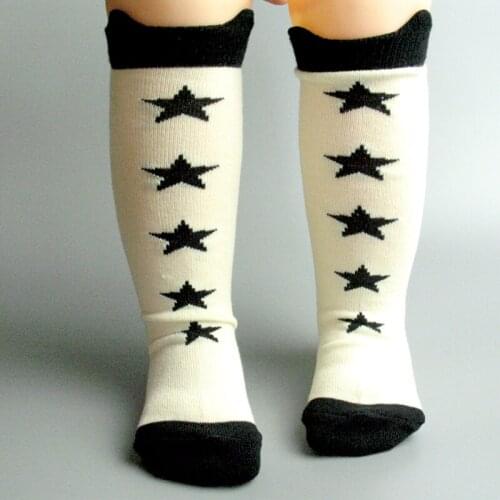 Boys Girls Knee High Socks with Bow Kids Boot Socks Stripe Cute Princess Long Socks for School Baby Solid Color Leg Warmer Brand