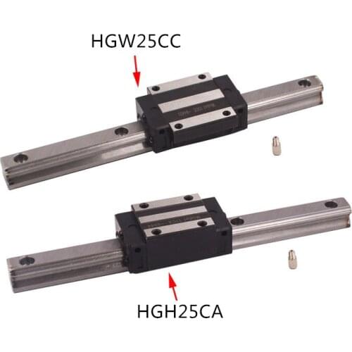 HGR25 linear guide width 25mm length 300mm with HGH25CA linear motion slide rail for cnc xyz axis 1set