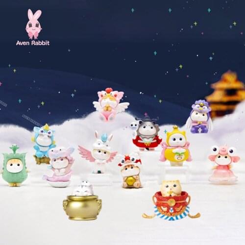 Imperial Palace Cat Blind Box Toys Guess Bag Anime Figure Caja Ciega Blind Bag Toys Figures Ancient Chinese Cute Model Doll