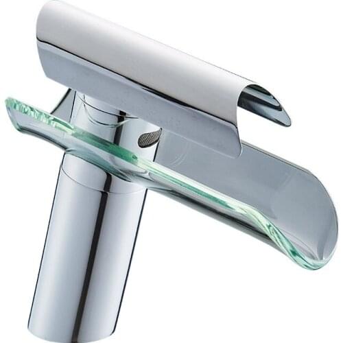 Basin Faucets Waterfall Faucet For Bathroom Basin Mixer Tap Single Handle Sink Mixer Tap Deck Mounted Bathroom Torneiras