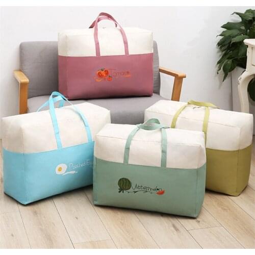 Simple Style Quilt Storage Bag Garden Quilt Bag For Packing Oxford Cloth Printing Artifact Storage Box Bag