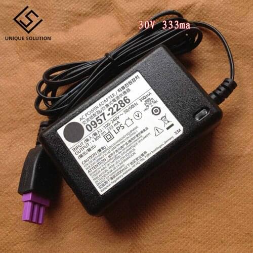 0957-2286 AC Power Adapter Charger 100-240V 50 60Hz 300mA 30V 333mA for HP Deskjet 1050 1000 2050 2000 2060 2290 2286