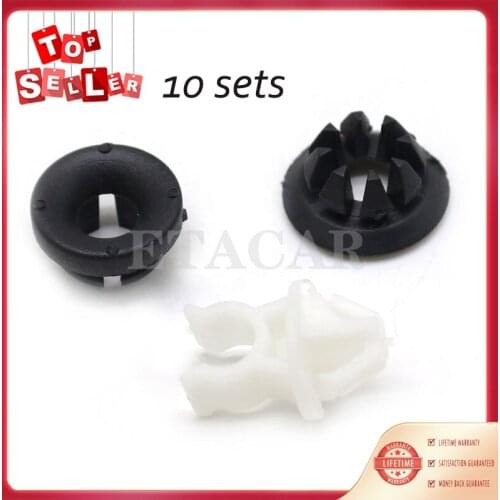 10sets Hood Support Prop Rod Holder Clip 91503-SS0-003 91503SS0003 Fit For Honda Accord Odyssey Prelude S2000 Acura RDX TSX