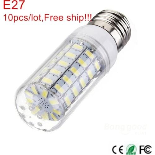10pcs Led E27 5730 Led Lamp 220V bombillas Leds 24 36 48 56 69 Lights Corn Leds Bulb Christmas Chandelier Candle Lighting
