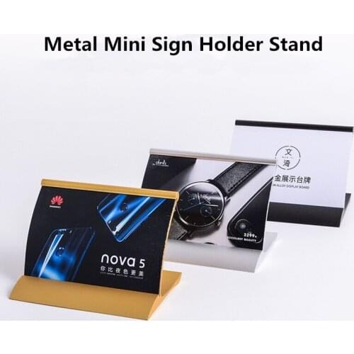 120*106mm Restaurants Table Menu Sign Holder Display Stand Desk Picture Photo Ad Frames Document Picture Flyer Holder Stand