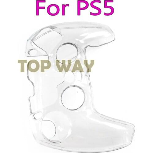 20PCS For SONY Playstation 4 5 Gamepad case Hard Shell Clear Crystal Antislip Controller Protective Case Case For Sony Ps5 ps4