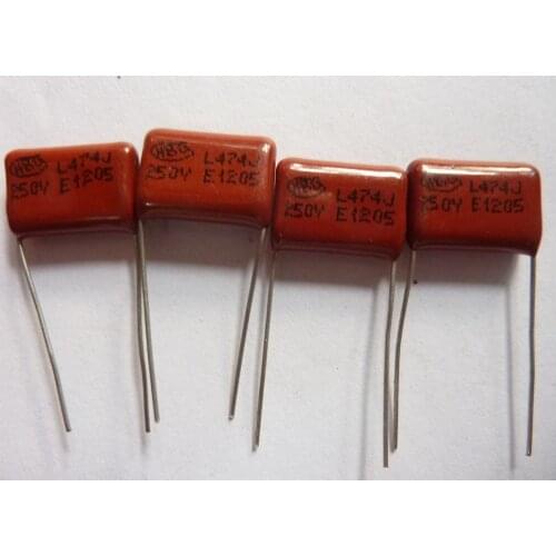 20pcs CBB 474 250V 474J CL21 0.47uF 470nF P15 Metallized Polypropylene Film Capacitor