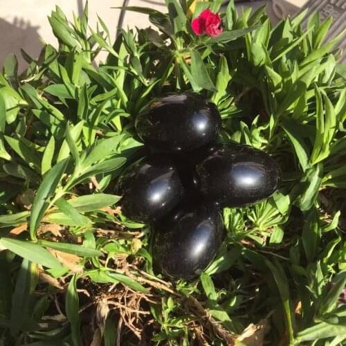 4 pcs 100% Natural black obsidian Crystal yoni egg reiki Mineral Healing gemstone Spiritual energy crystal Christmas gift