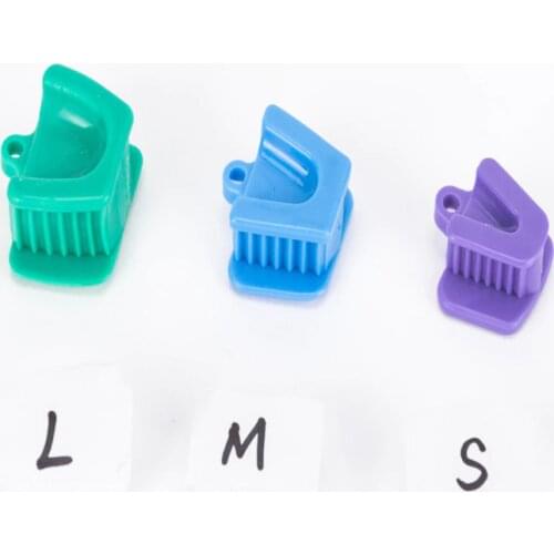 50 pcs Mouth Prop Bite Blocks dental mouth prop S M L size Mouth opener orthodontic intraoral lip Occlusal Pad