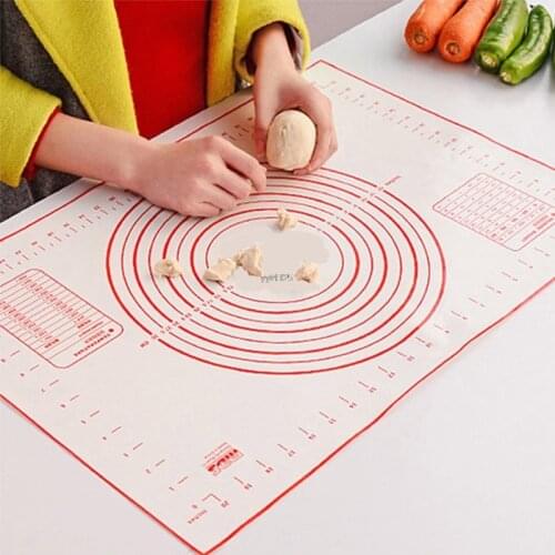 60x40cm Silicone Baking Mat Pizza Kneading Dough Mat Baking Rolling pastry Mat Kitchen Gadget Bakeware Liners Pads Cooking Tools