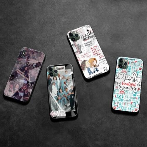 Greys anatomy Phone Case Tempered Glass For iPhone 12 pro max mini 11 Pro XR XS MAX 8 X 7 6S 6 Plus SE 2020 case