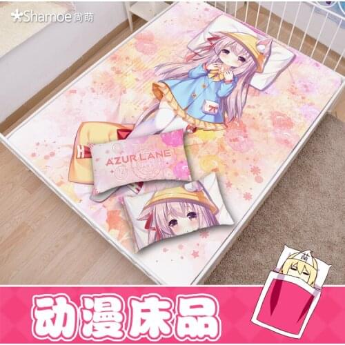 Anime Cartoon Cosplay Azur Lane Mattress Cover Fitted Sheet Fitted cover bedspread counterpane 005