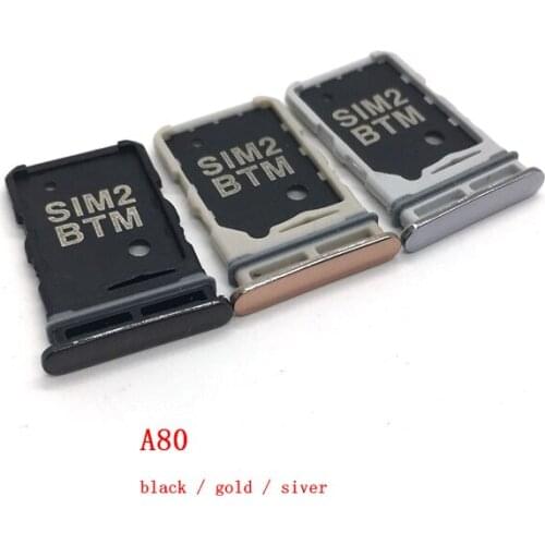 Sim Card Tray SD Reader Holder For SamSung Galaxy A80 A805 A805F SIM Card Tray Slot Holder