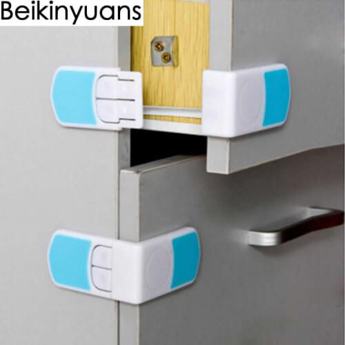 Baby Protection Lock Child Safety Drawer Lock 10PCS Baby Door Lock Buckle Prevent Open Drawer Cabinets Anti Pinch Hand Protect