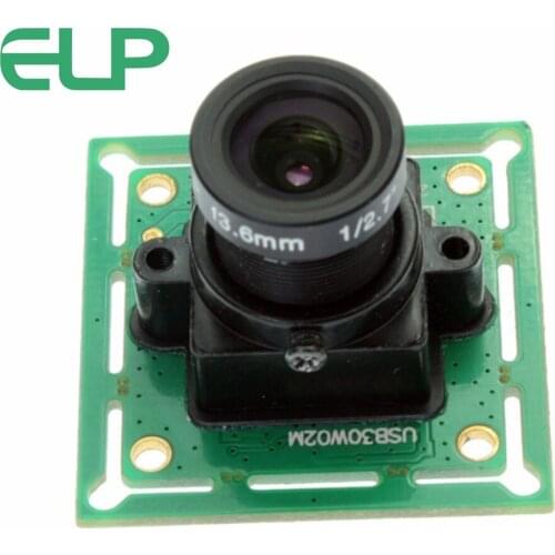 ELP Free driver USB 2.0 MJPEG YUY2 1/4" OV7725 color CMOS sensor 640*480 60fps Camera for high speed object capture