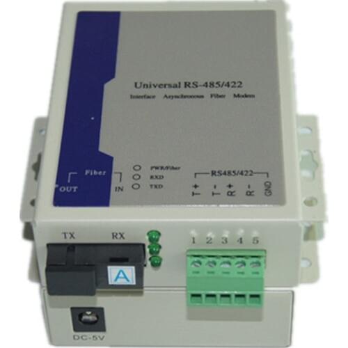 Jyttek Universal Bidirectional RS485 data over Fiber Optic Converter Extender