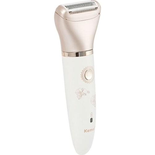 KM-1632 Portable Electric Hair Removal Device USB Charging Lady Shaver 2 In 1 Dry And Wet Painless Shaver mlay hair removal