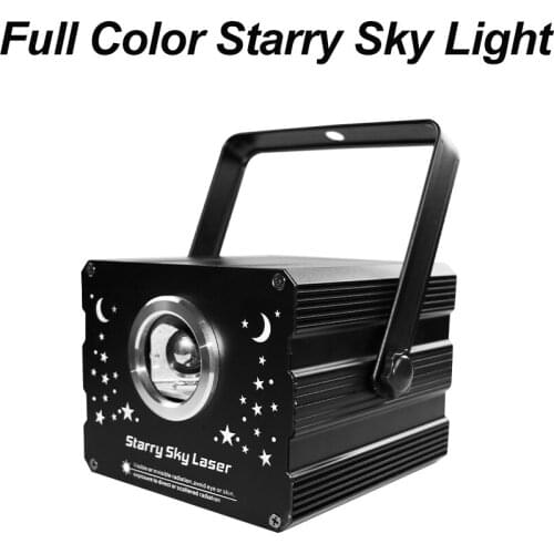 Indoor DMX Control Starry Sky Star Effect Black Shell Laser Light Projector Full Color Decor Lamp For Holiday DJ DIsco Christmas