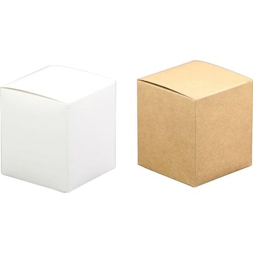 Kraft Paper Candy Box Square Shape Wedding Favor Gift Party Supply Packaging Bag 10pcs Wedding Candy Box