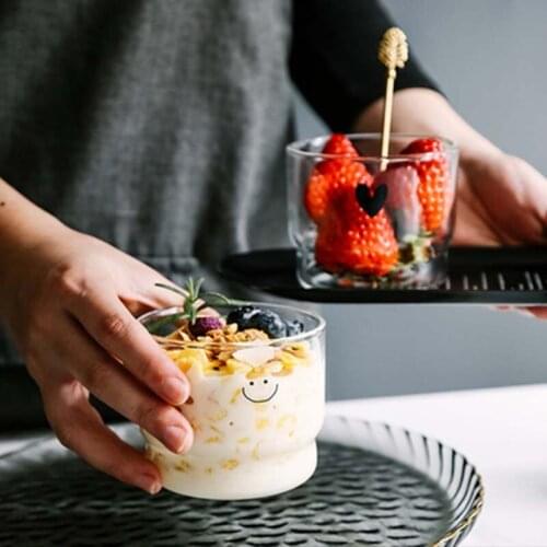 Cute Coffee Mug Milk Transparent Cup Glass Bottle for Milk Coffee Cup Cute Water Bottle Glass Korean Ins Drinking Glasses Juice