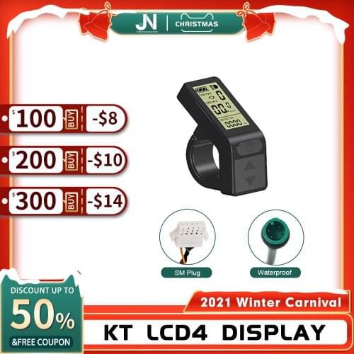 Ebike 24/36/48V KT LCD4 MINI Display SM Julet Waterproof For KT Intelligent Controller Electric Bicycle Hub Motor Conversion Kit