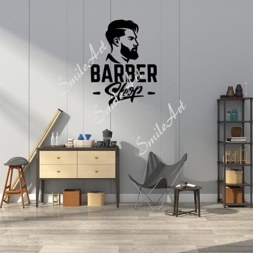 Cartoon Haircut Sticker Waterproof Vinyl Wallpaper Home Decor For Kids Rooms Decoration Mural Custom