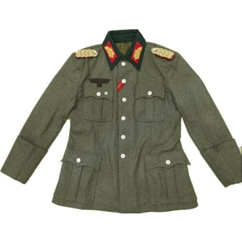 MENS GERMAN CLASSIC WW2 M36 OFFICERS WOOL FIELD UNIFORM Major General of wehrmacht TUNIC Military War Reenactments