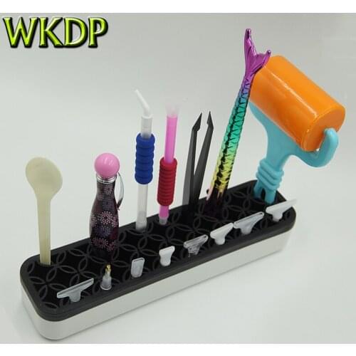 16pcs 5D Diamond Painting Point Drill Pen Replacement Tip Storage Silicone Roller Holder Emboridery Accessories Diy Tools